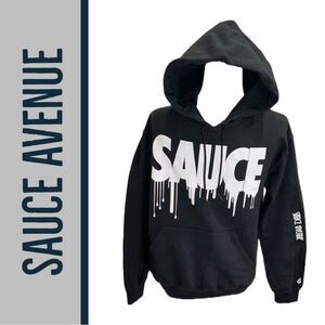 Sauce Avenue Boys‎ In Sauce We Trust Black Hoodie - Size S
